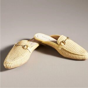 Anthropologie All‎ Black Slip On Loafers SIZE 39